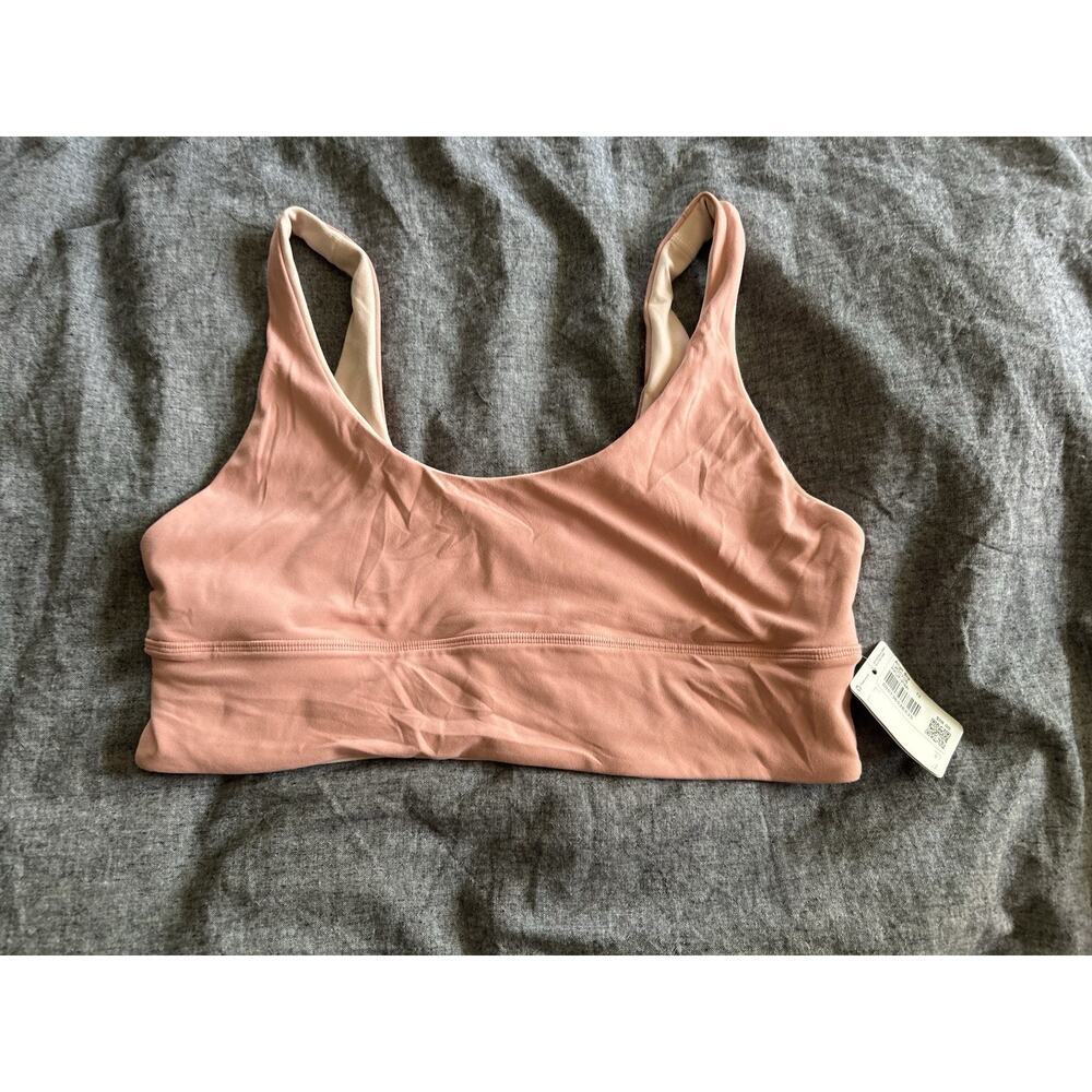 NWT Lululemon Align Bra Size 12 Pink Puff Light Support Yoga Crop Top MSRP $58